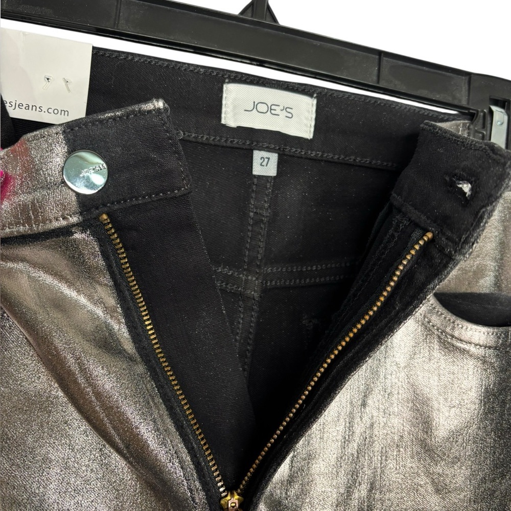 NEW Joe’s The Mia High Rise Wide Leg Ankle Jeans in Pewter Foil Size 27 - Picture 6 of 12